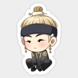 suga traditional outfit Sticker